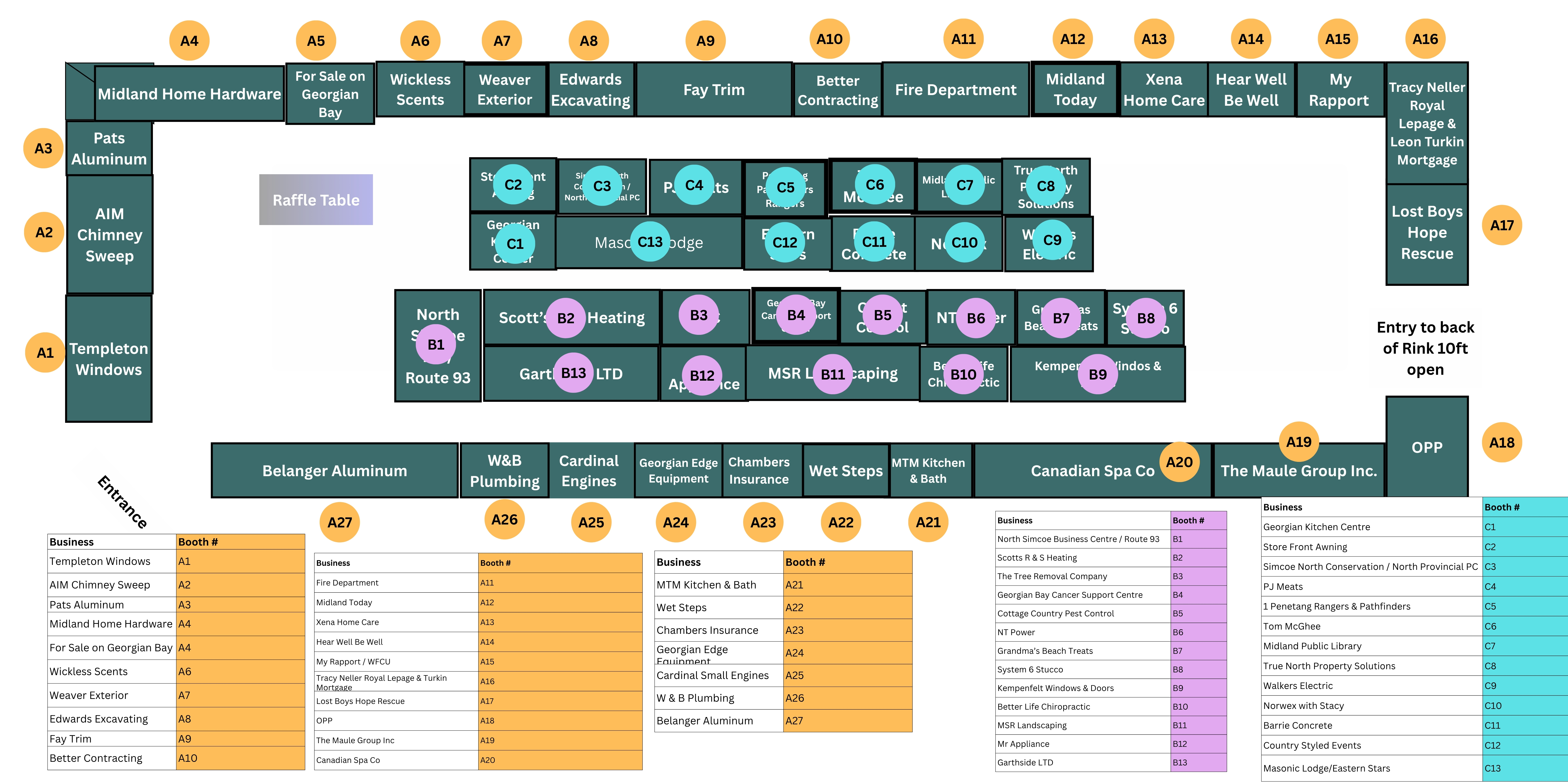 Vendor Booth Number Assignemt